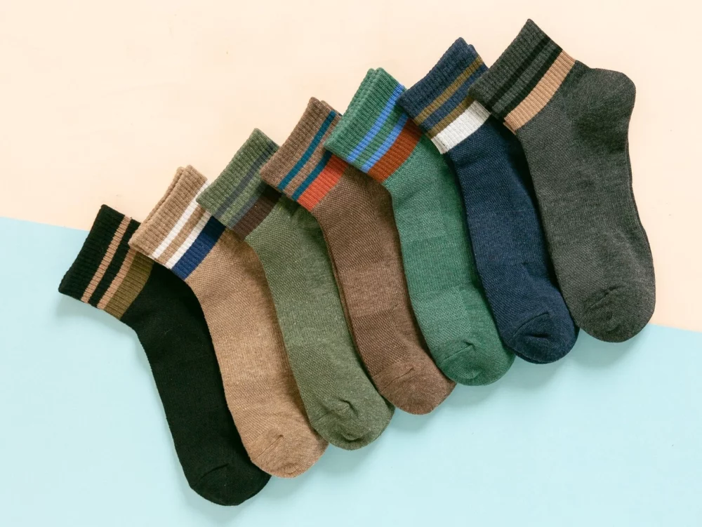 Chaussettes personnalis&eacute;es fabriqu&eacute;es en usine