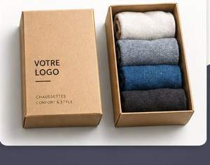 Boîte carton pour chaussettes avec impression personnalisée