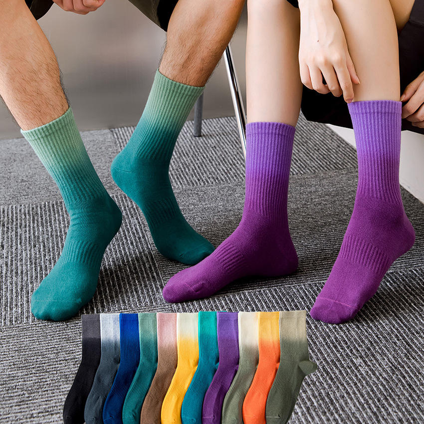Paire de chaussettes tie and dye avec logo